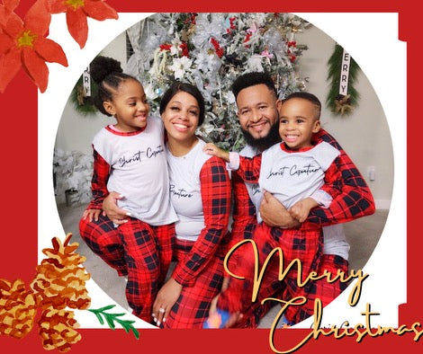 Signature Christ Couture Plaid Pajamas Sets (Red)